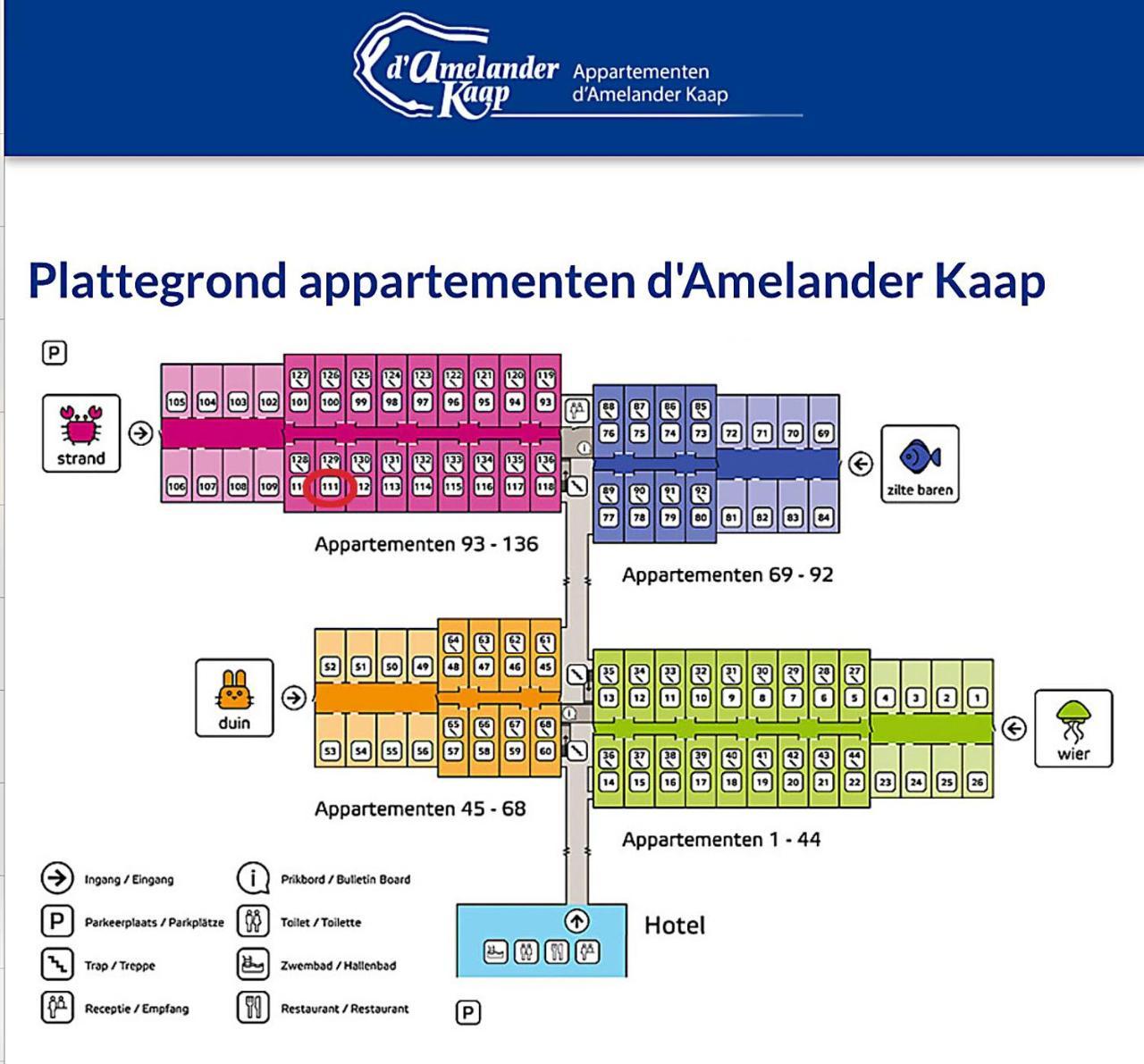 Appartement Ut & Thus, Resort Amelander Kaap Hollum  Dış mekan fotoğraf